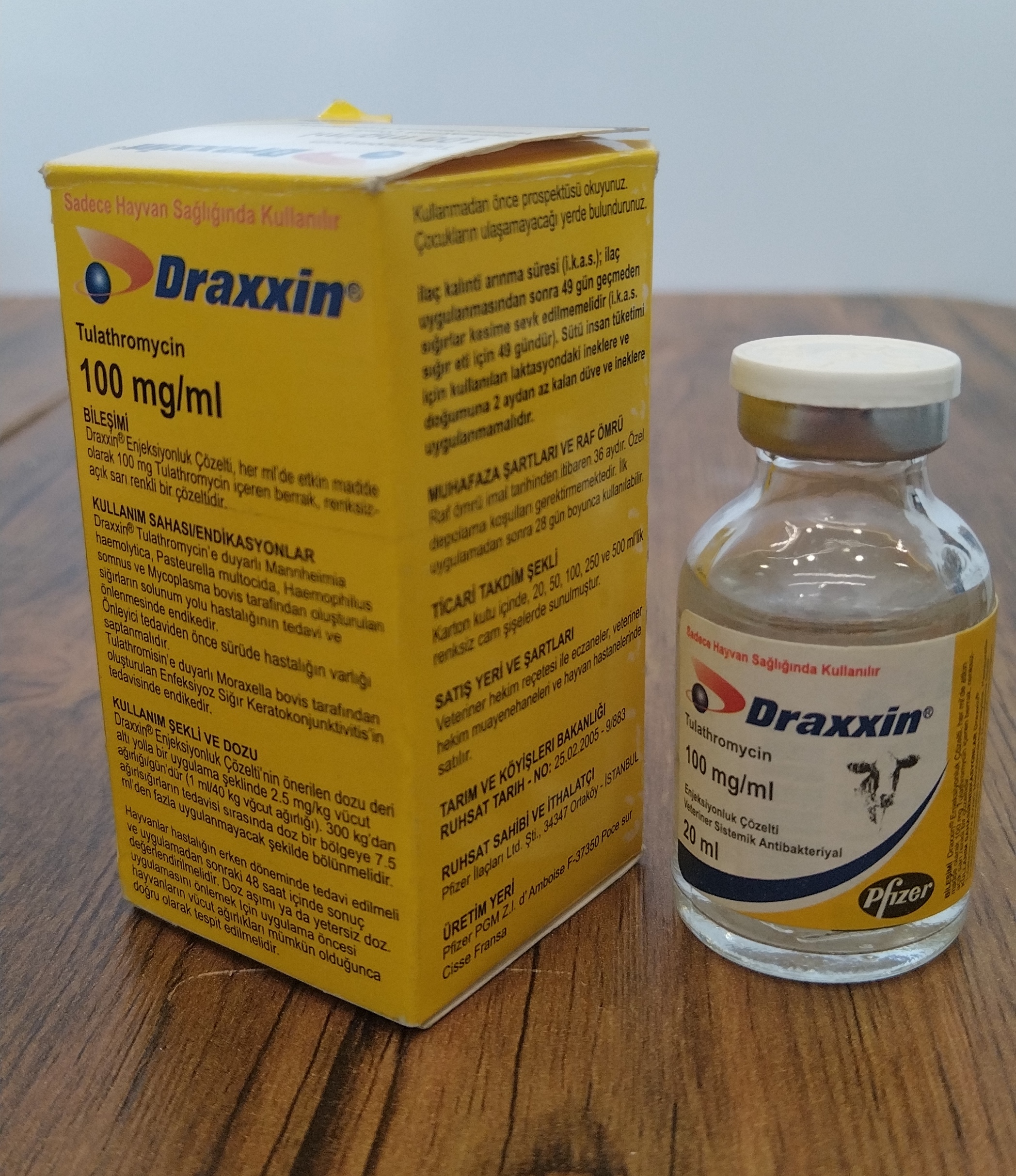 درکسین | Draxxin - آنتی بیوتیک تولاترومايسين - ZOETIS 50cc  تزریقی